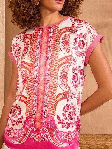 love & roses Футболка в Ярко-розовый