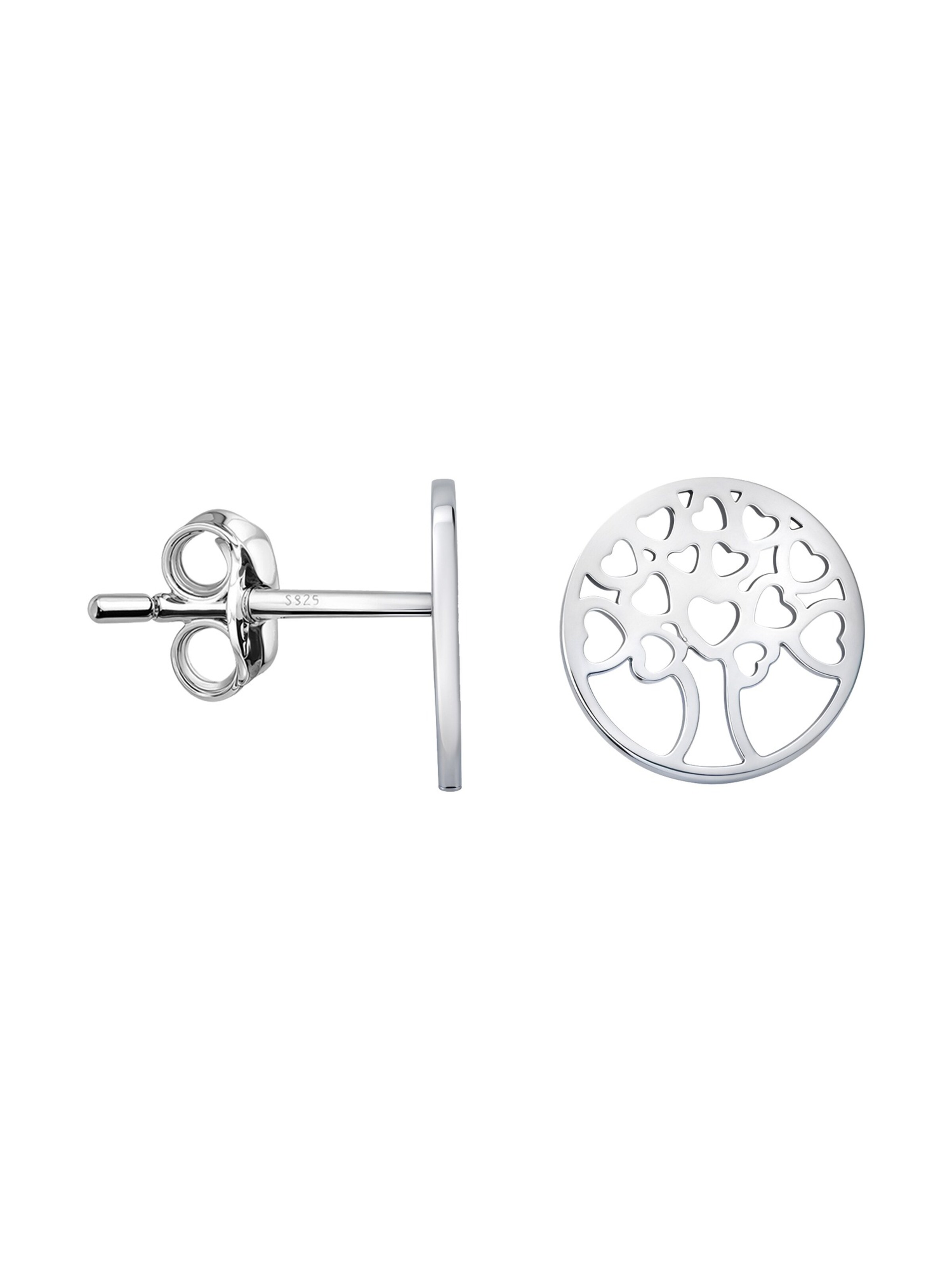 Sofia Milani Earrings 'Tree of Life' in Silver: front