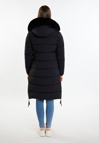 MYMO Χειμερινό παλτό σε μαύρο