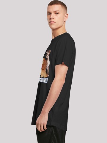 F4NT4STIC Shirt 'Disney Lady And The Tramp' in Zwart