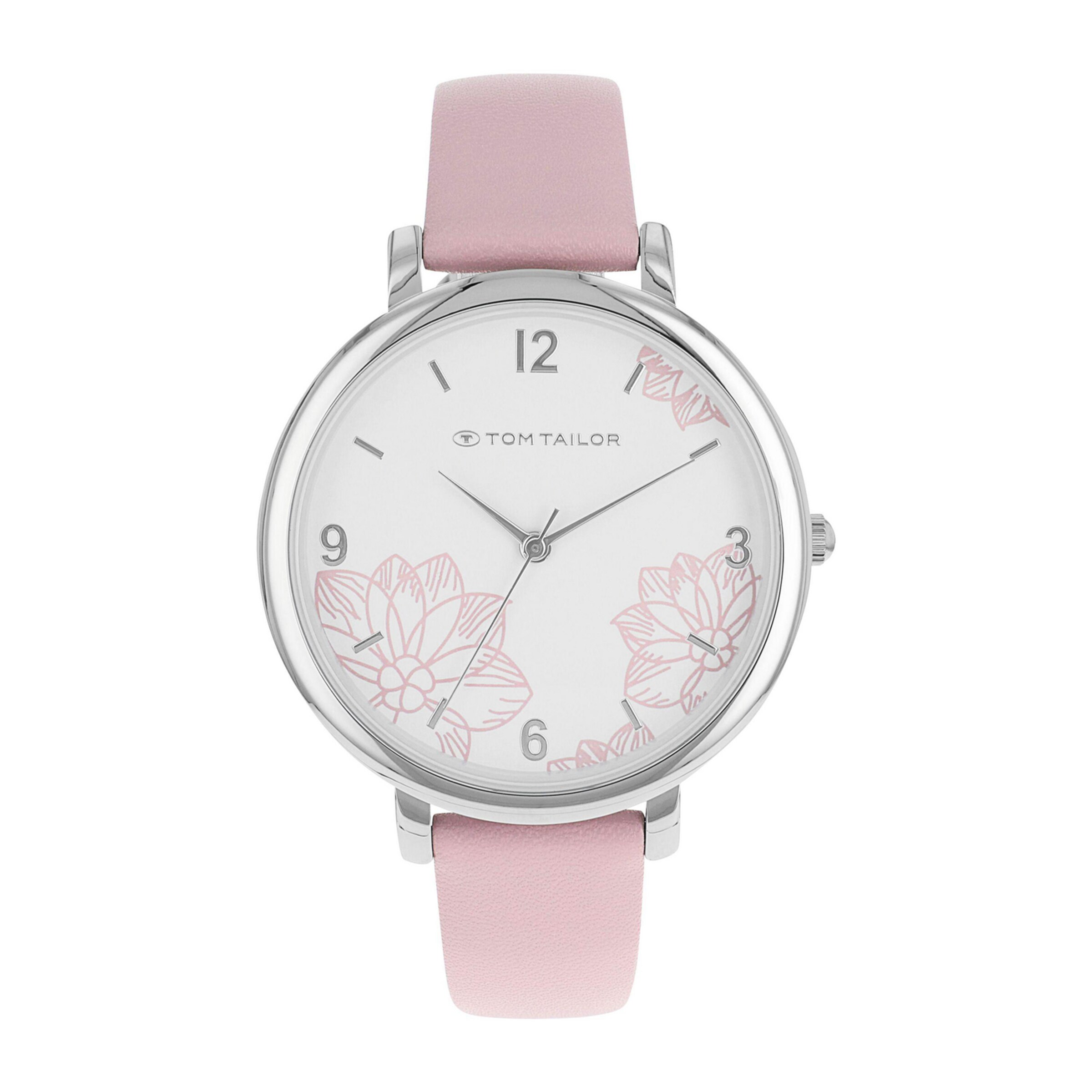 TOM TAILOR Analog Watch in Silver: front