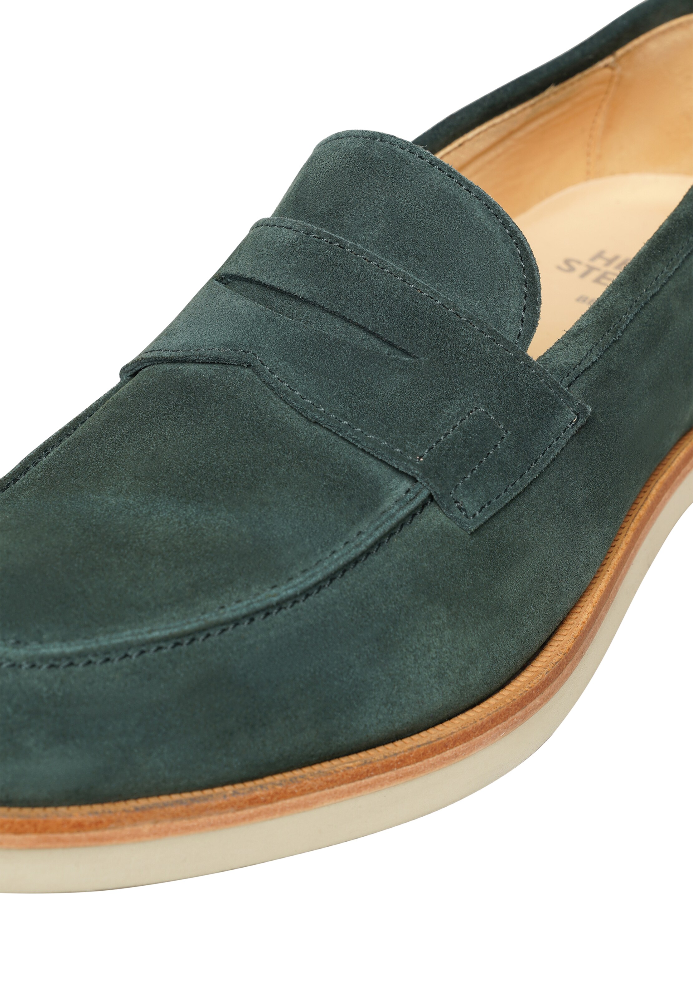 Henry Stevens Classic Flats ' Ben PL ' in Green