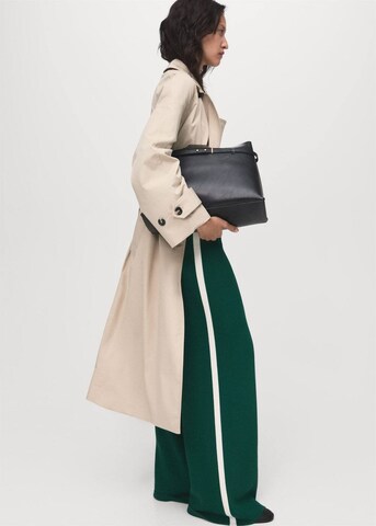 MANGO Wide leg Pants 'Roma' in Green