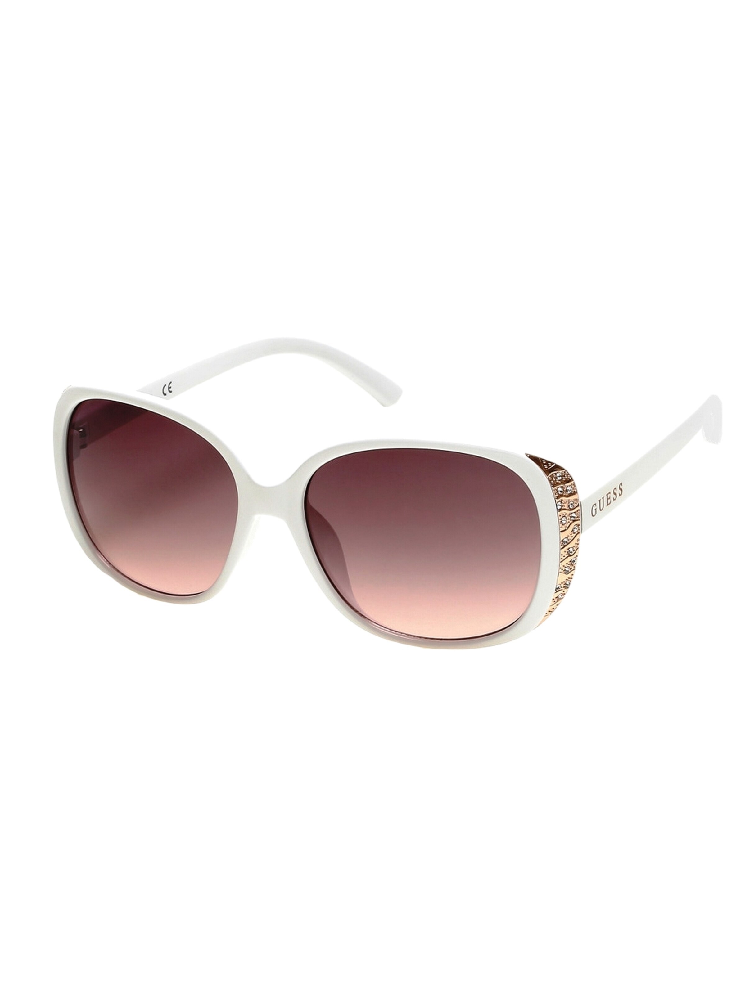 GUESS Okulary przeciwsłoneczne 'Sonnenbrille' w kolorze biały