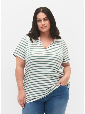 Zizzi - Camiseta 'EDORIT' en verde: frente