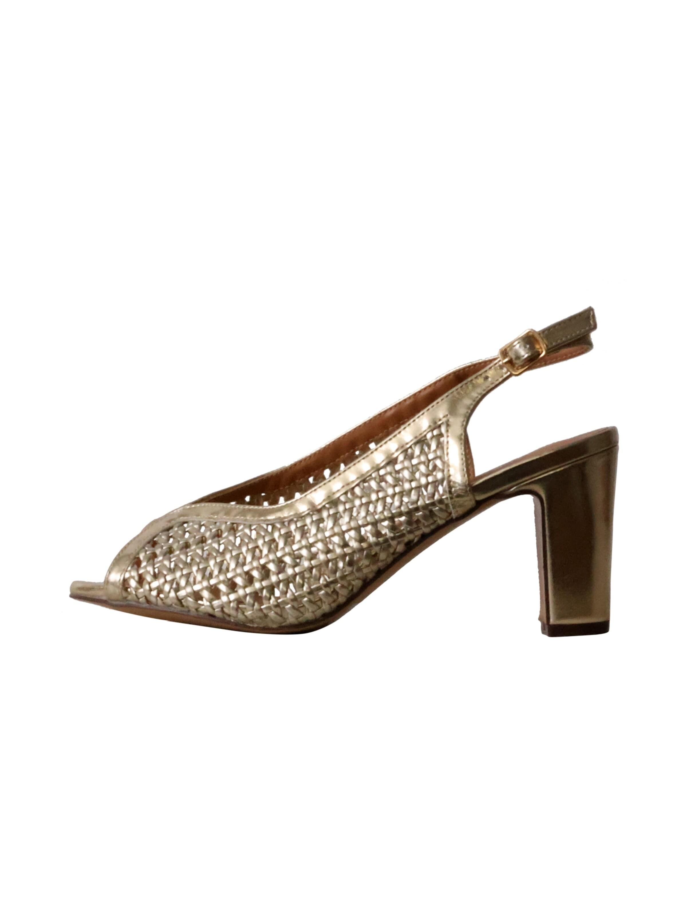 Escarpins 'Pumps' POTI PATI en or : devant