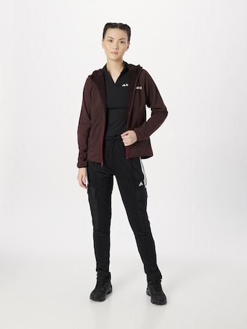 Veste en polaire fonctionnelle 'Techrock' ADIDAS TERREX en marron