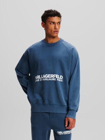 Sweat-shirt Karl Lagerfeld en bleu