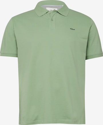 s.Oliver Men Big Sizes Shirt in Green: front