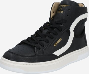 Superdry - Sapatilha de desporto 'Basket Lux Trainer' em preto: frente