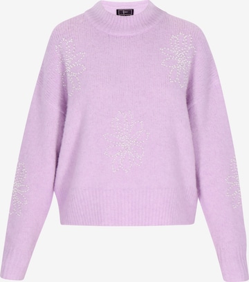 purpurinė faina Megztinis: priekis