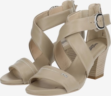 Nero Giardini Sandalen met riem in Beige