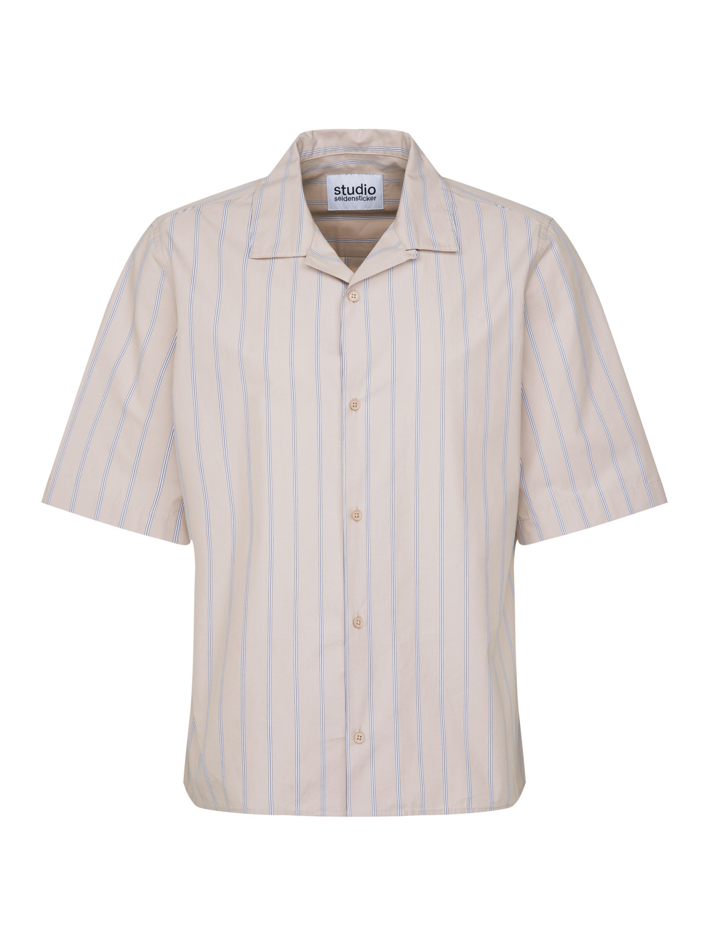 Studio Seidensticker Regular fit Overhemd in Beige: voorkant