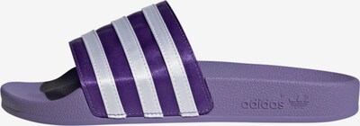 ADIDAS ORIGINALS Muiltjes 'Adilette' in de kleur Lavendel / Donkerlila / Wit, Productweergave