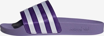 ADIDAS ORIGINALS - Zapatos abiertos 'Adilette' en lila: frente