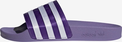 ADIDAS ORIGINALS Mule 'Adilette' in Lavender / Dark purple / White, Item view