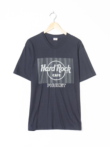 Hard Rock Cafe Shirt in M-L in Blue: front