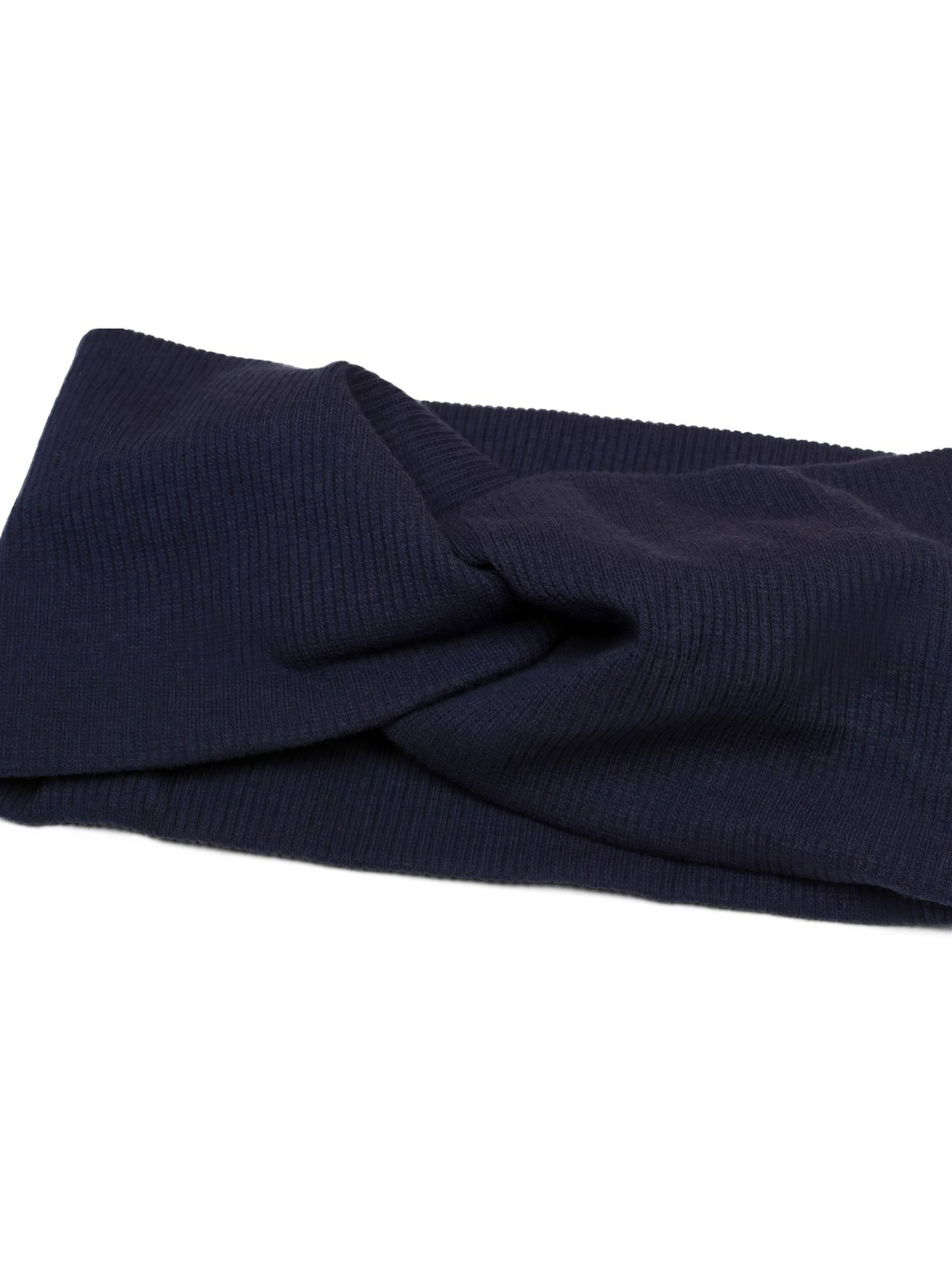 styleBREAKER Haarschmuck 'Feinripp Haarband gedreht'‌‌ in Blau