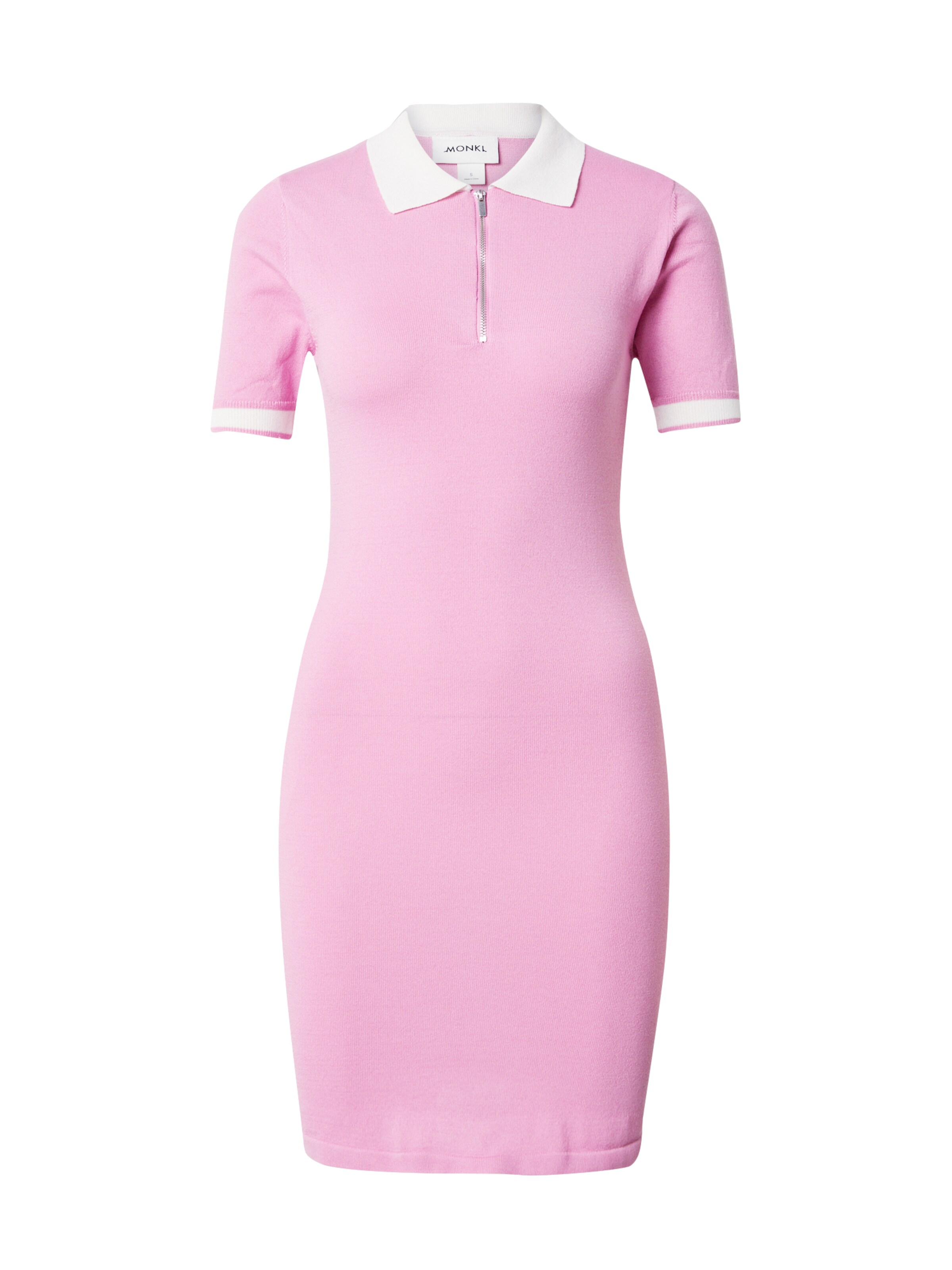 rozā Monki Adīta kleita: no priekšpuses