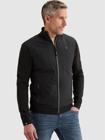 Vestes en maille 'Cardigan in cotton/modal with zipper closure' VANGUARD en bleu