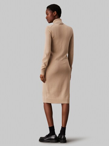 Calvin Klein Knit dress in Beige