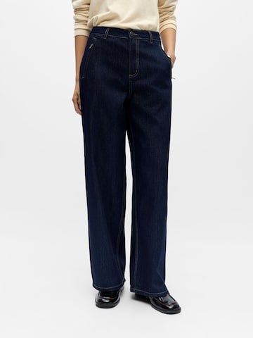 OBJECT Loosefit Jeans 'OBJCarly' in Blauw: voorkant