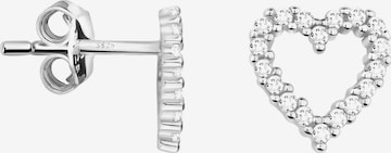 Sofia Milani Earrings 'Heart' in Silver: front