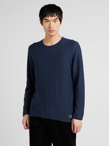 CAMP DAVID - Pullover em azul: frente