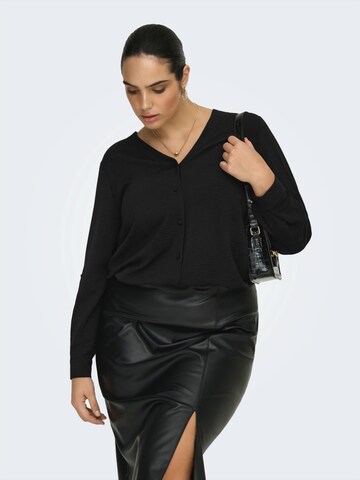 ONLY Carmakoma - Blusa 'CARJana' en negro: frente