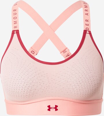 UNDER ARMOUR Sportovní podprsenka 'Infinity' – pink: přední strana