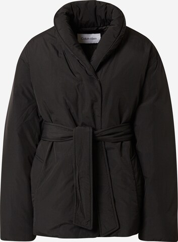 Veste d’hiver Calvin Klein en noir : devant