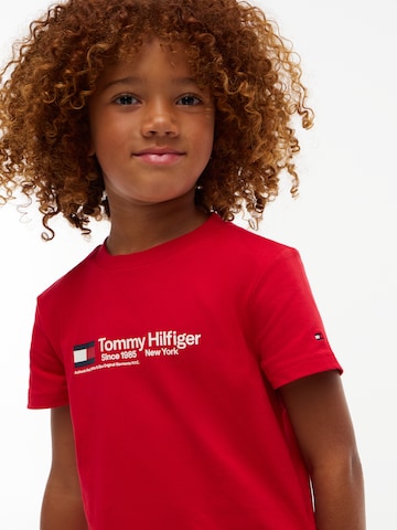 TOMMY HILFIGER Shirt 'BRAND LOVE' in Rood