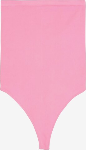 Bershka Tričkové body – pink: přední strana