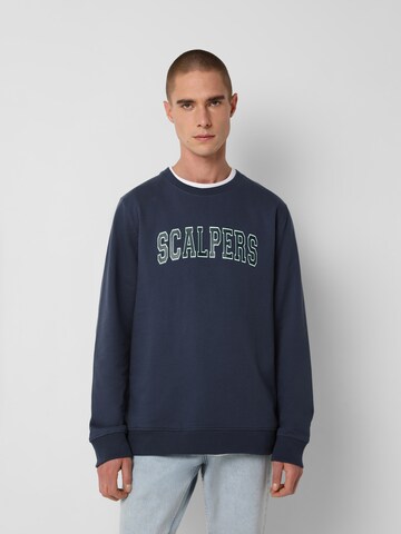 Scalpers Sweatshirt in Blauw: voorkant