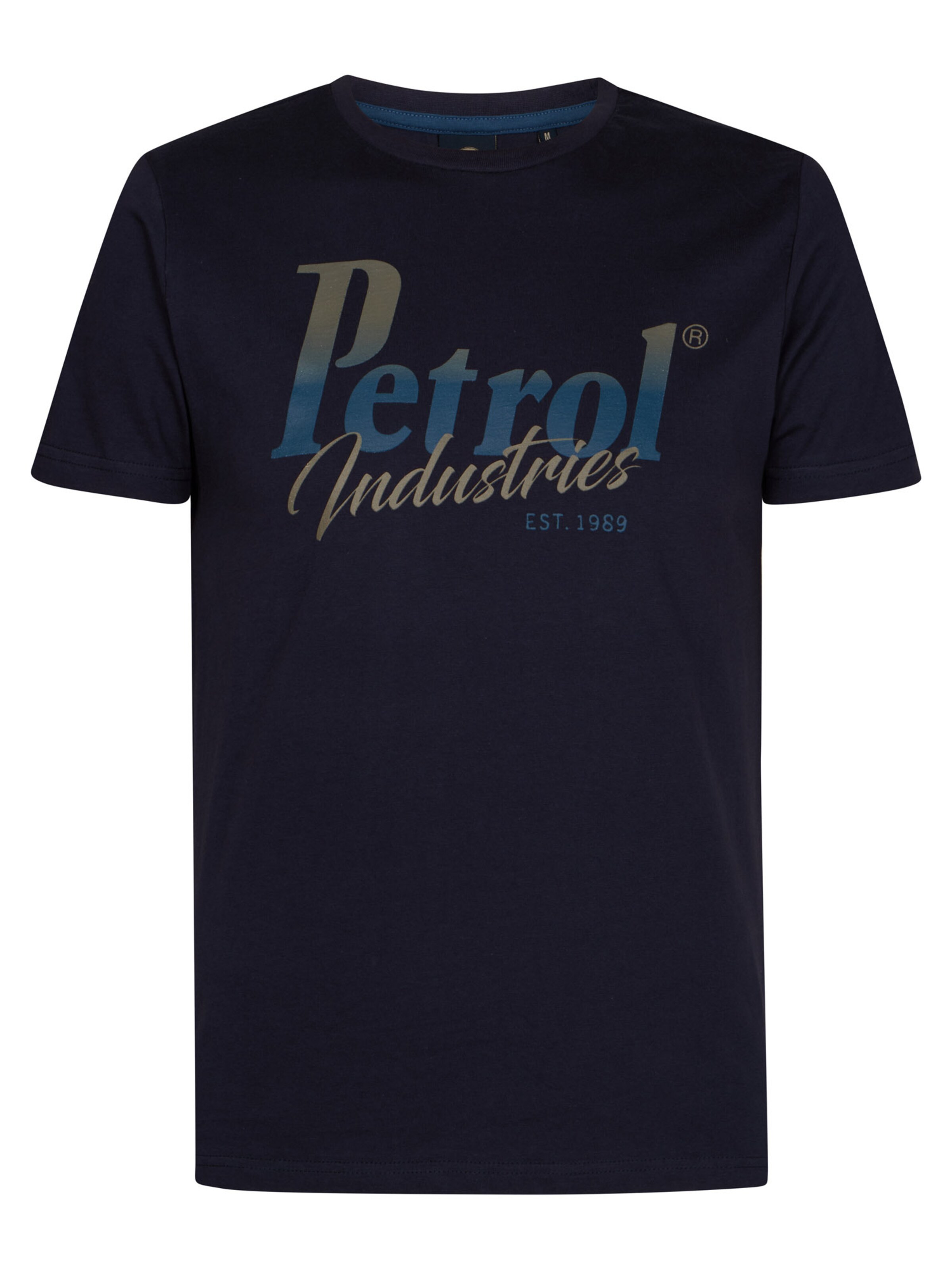 T-Shirt Petrol Industries en bleu : devant