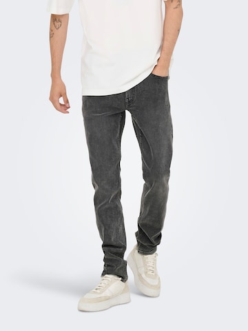 Coupe slim Jean 'ONSLOOM' Only & Sons en gris : devant