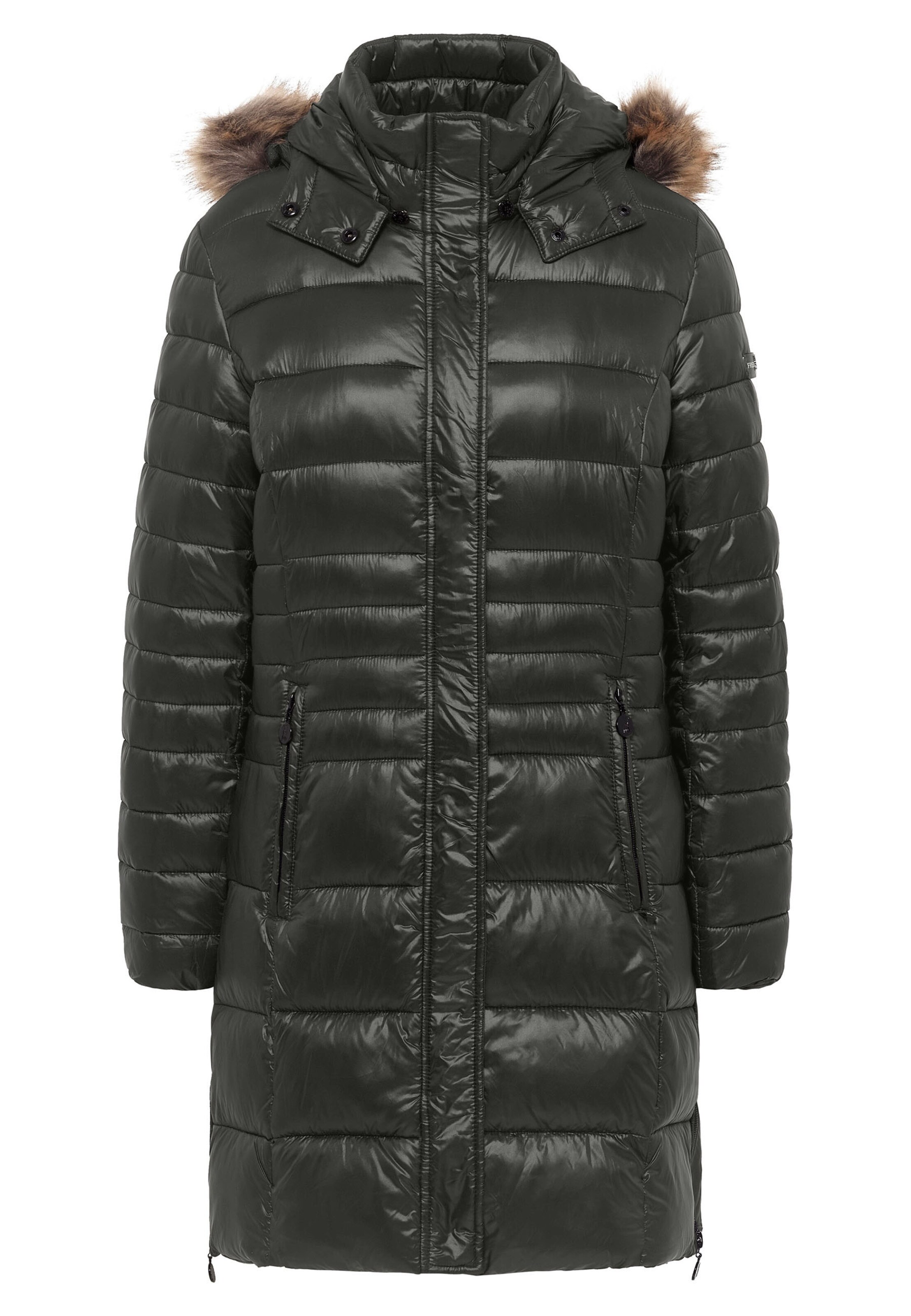 Frieda & Freddies Winter Coat in Green: front