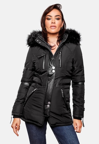 NAVAHOO Winter jacket 'Moon' in Black: front