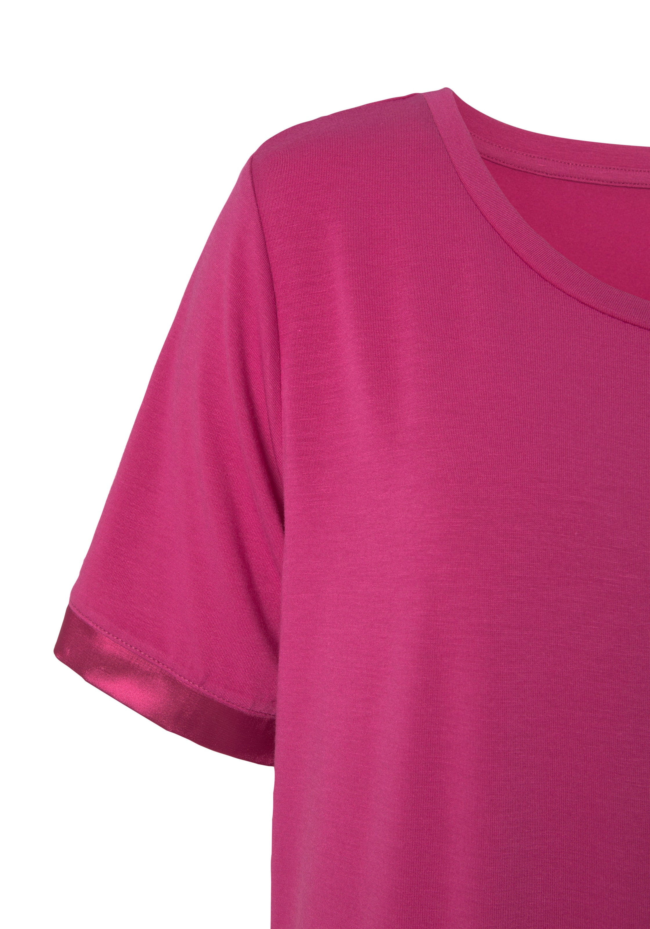 LASCANA Pyjama 'Summer' värissä vaaleanpunainen