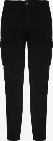 GAS Jeans Cargo Pants 'BOB GYM UP' in Black: front