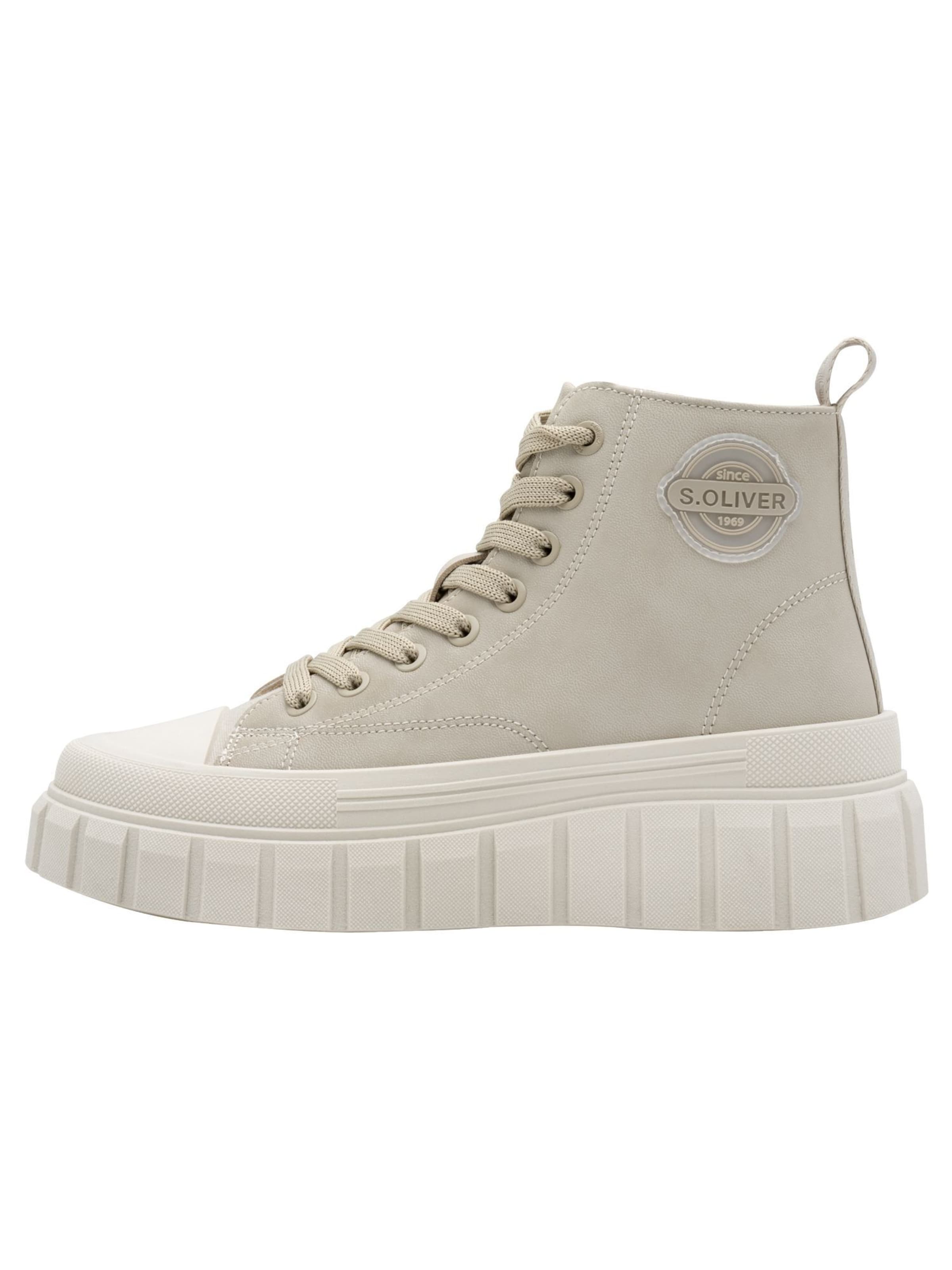 s.Oliver High-Top Sneakers in Beige