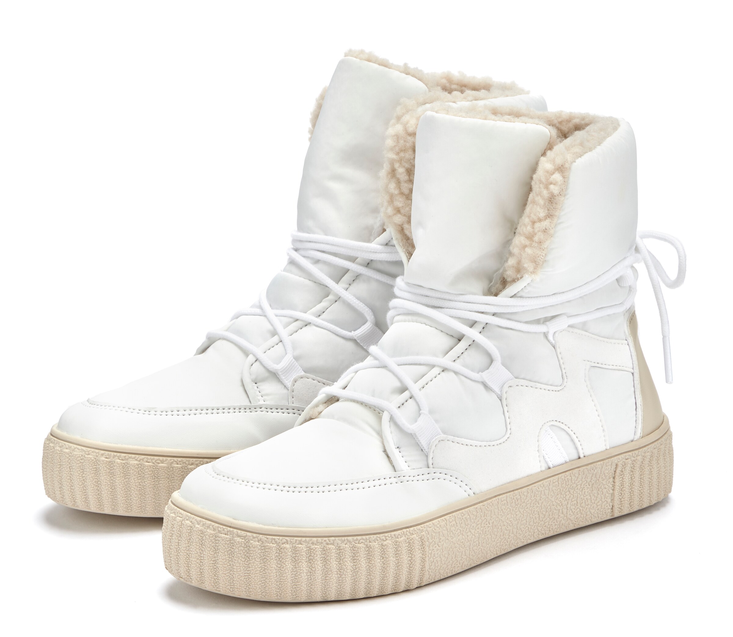 LASCANA Μπότες για χιόνι σε λευκό