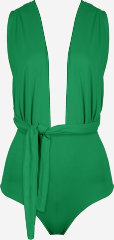 SEA ME SWIM Bandeau Badeanzug 'MALDIVES' in Grün: Vorderseite