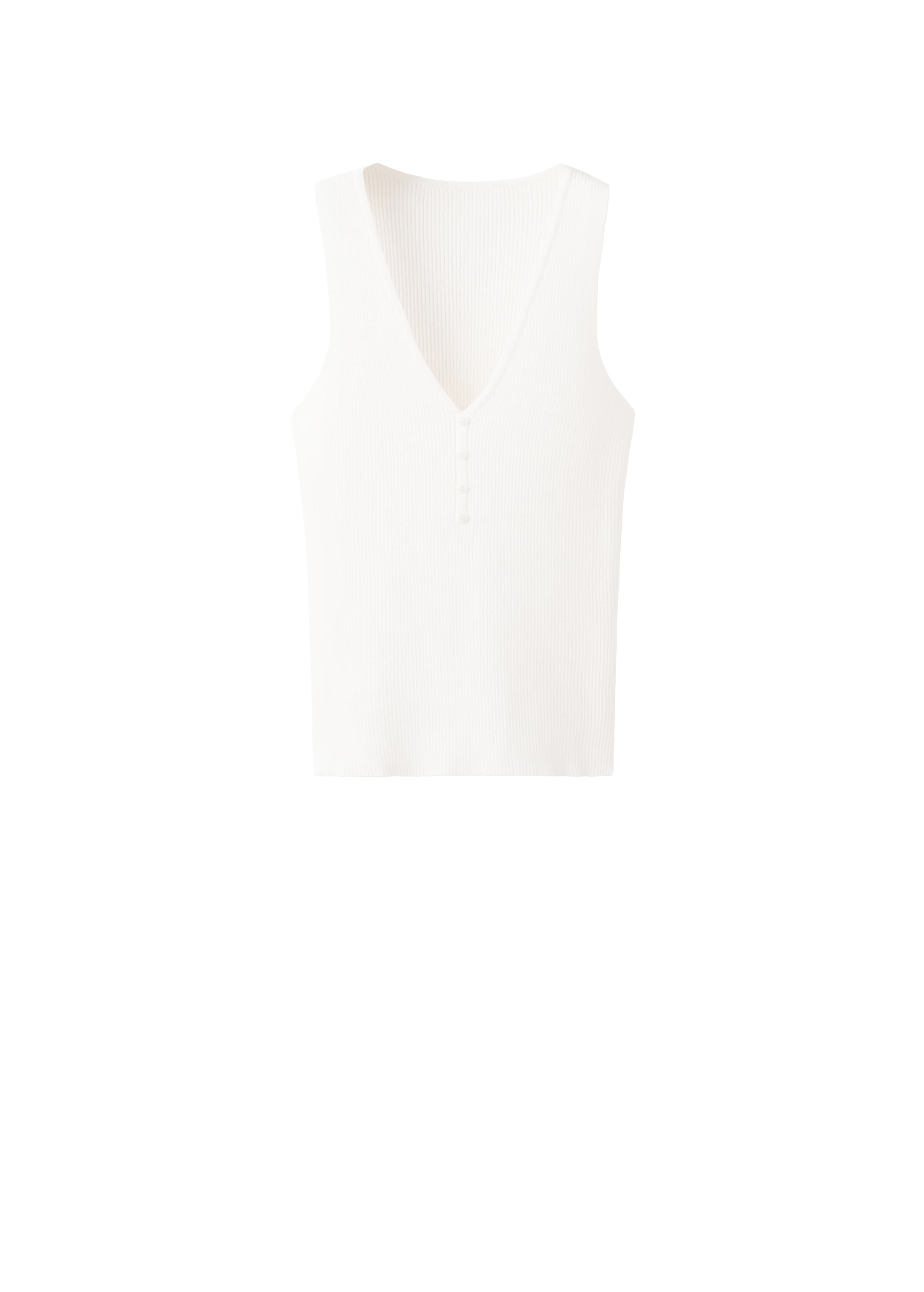 Tops en tricot 'LANITA' MANGO en beige : devant