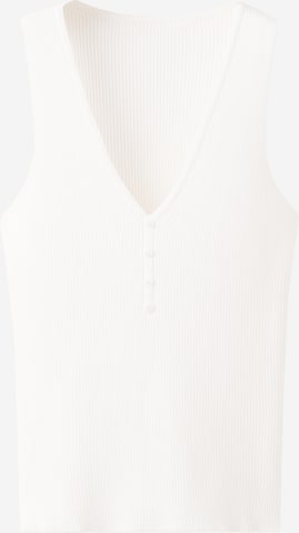 Tops en tricot 'LANITA' MANGO en beige : devant