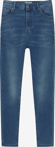 Pull&Bear Skinny Jeans i blå: framsida