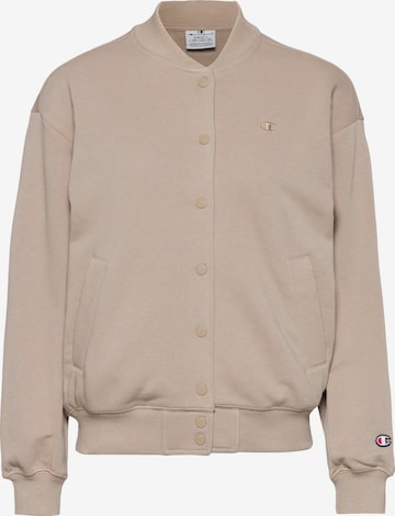 Champion Authentic Athletic Apparel Jacke 'Legacy' in Beige: predná strana