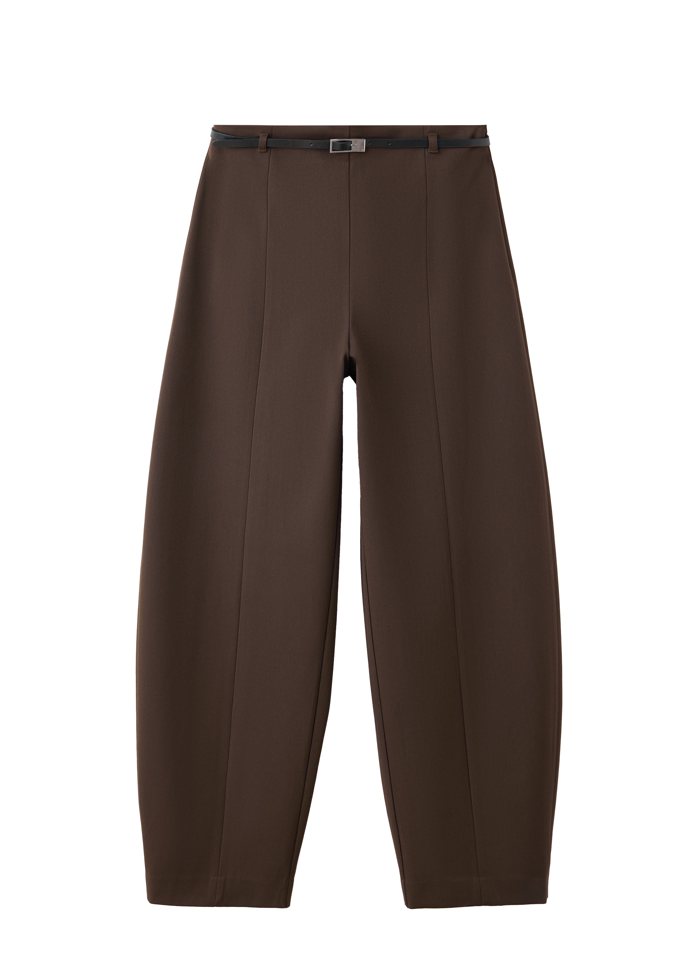 MANGO Barrel Hose in Braun: Vorderseite