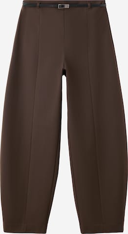 MANGO Barrel Hose in Braun: Vorderseite