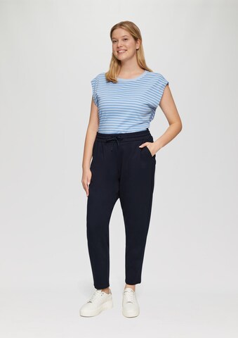 s.Oliver Red Label Big & Tall Tapered Trousers in Blue